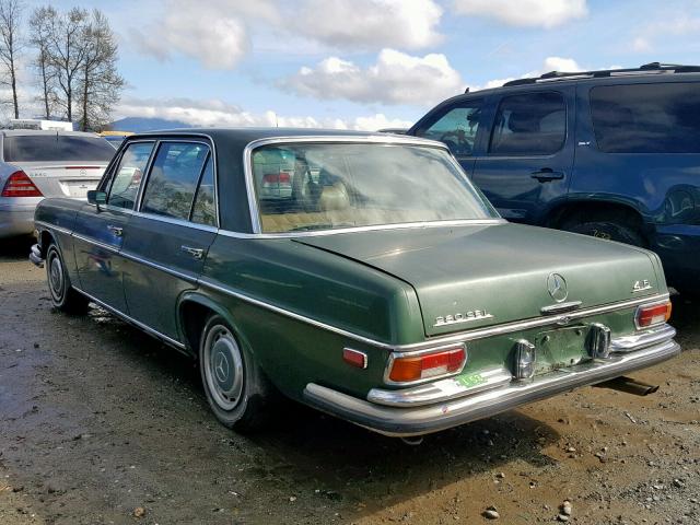 10806812007639 - 1972 MERCEDES-BENZ 280SEL GREEN photo 3