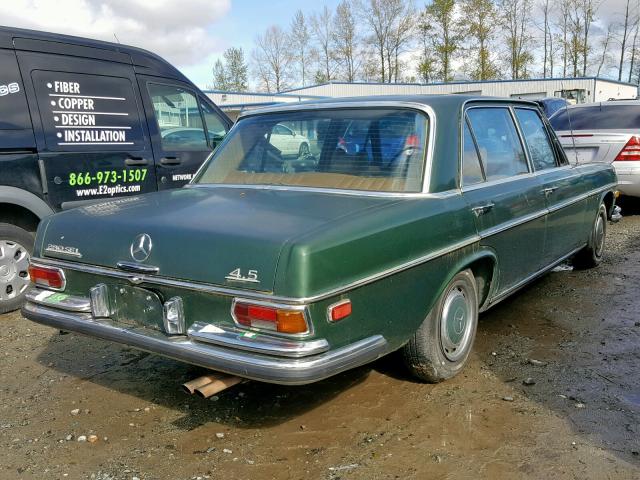 10806812007639 - 1972 MERCEDES-BENZ 280SEL GREEN photo 4