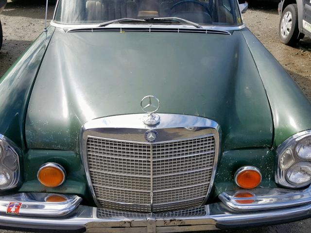 10806812007639 - 1972 MERCEDES-BENZ 280SEL GREEN photo 7