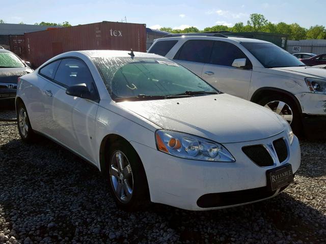 1G2ZH17N084126956 - 2008 PONTIAC G6 GT WHITE photo 1