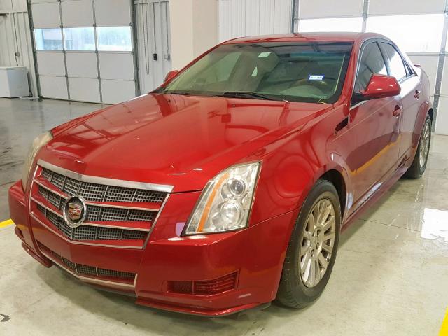 1G6DE5EG4A0136254 - 2010 CADILLAC CTS LUXURY RED photo 2