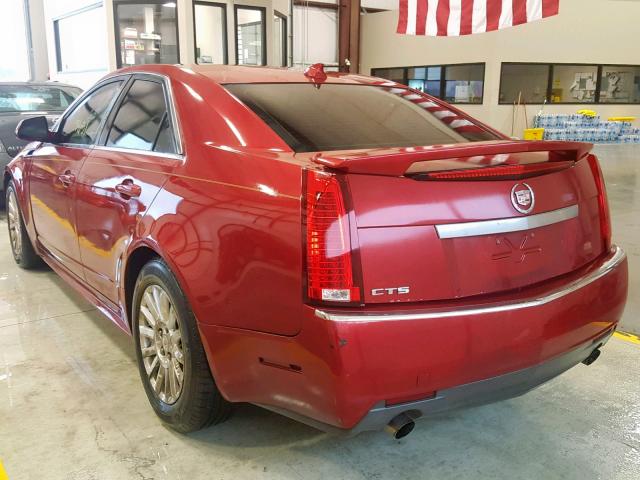 1G6DE5EG4A0136254 - 2010 CADILLAC CTS LUXURY RED photo 3