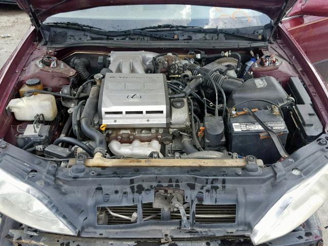 JT8BF28G6W5041358 - 1998 LEXUS ES 300 BURGUNDY photo 7