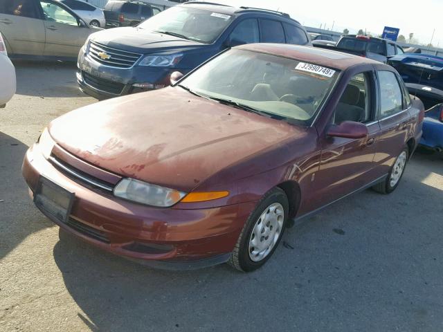 1G8JU52F2YY661334 - 2000 SATURN LS1 BURGUNDY photo 2