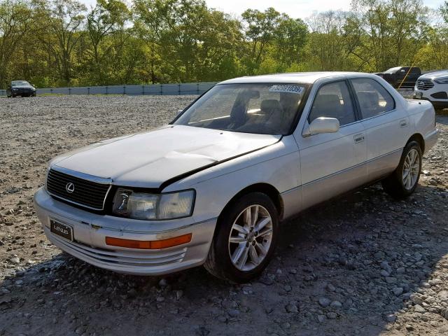 JT8UF11E4M0064255 - 1991 LEXUS LS 400 WHITE photo 2