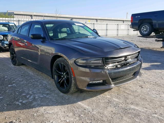 2C3CDXHGXGH333179 - 2016 DODGE CHARGER SX GRAY photo 1