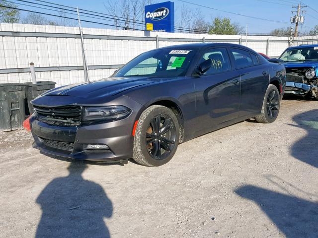 2C3CDXHGXGH333179 - 2016 DODGE CHARGER SX GRAY photo 2