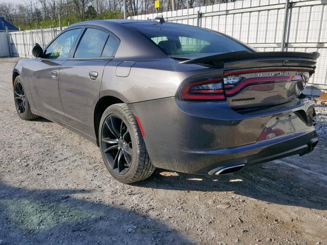 2C3CDXHGXGH333179 - 2016 DODGE CHARGER SX GRAY photo 3