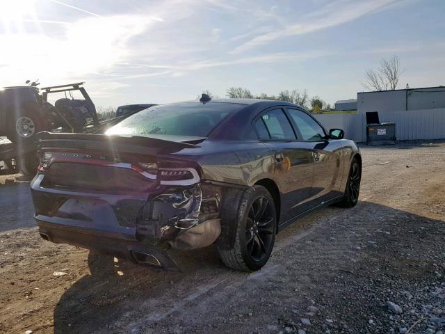 2C3CDXHGXGH333179 - 2016 DODGE CHARGER SX GRAY photo 4