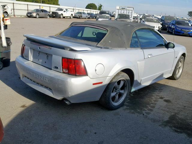 1FAFP45X72F140393 - 2002 FORD MUSTANG GT SILVER photo 4