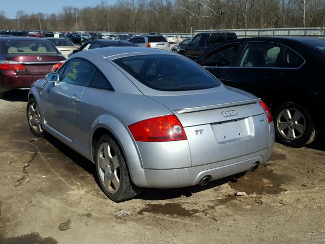 TRUWT28N321033140 - 2002 AUDI TT QUATTRO SILVER photo 3