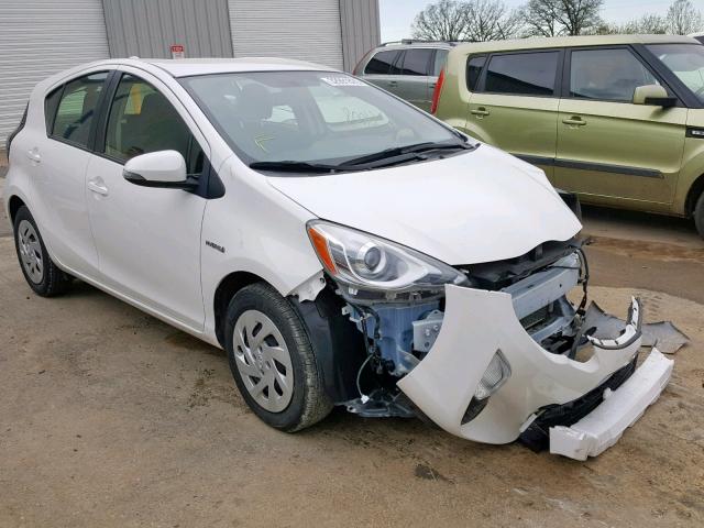 JTDKDTB3XG1131270 - 2016 TOYOTA PRIUS C WHITE photo 1