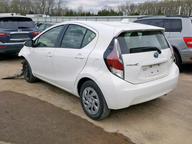 JTDKDTB3XG1131270 - 2016 TOYOTA PRIUS C WHITE photo 3