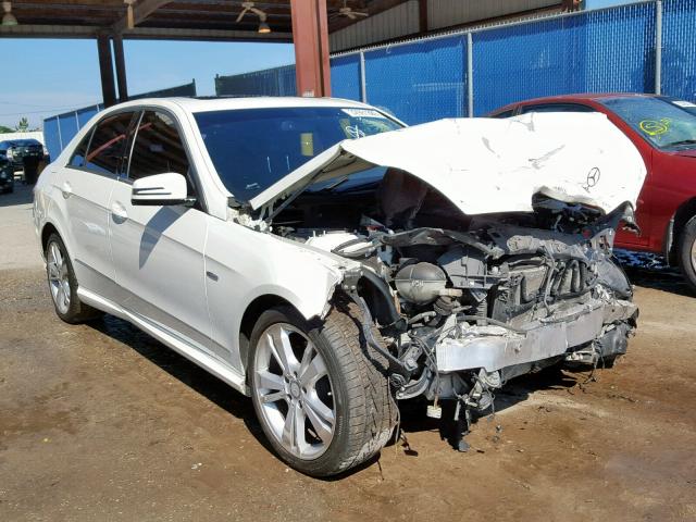 WDDHF5KB6CA589573 - 2012 MERCEDES-BENZ E 350 WHITE photo 1