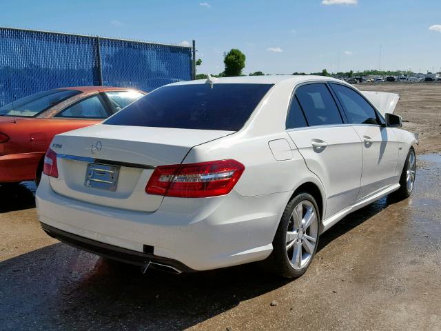 WDDHF5KB6CA589573 - 2012 MERCEDES-BENZ E 350 WHITE photo 4