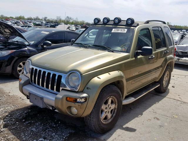 1J4GK38K62W333295 - 2002 JEEP LIBERTY RE GREEN photo 2