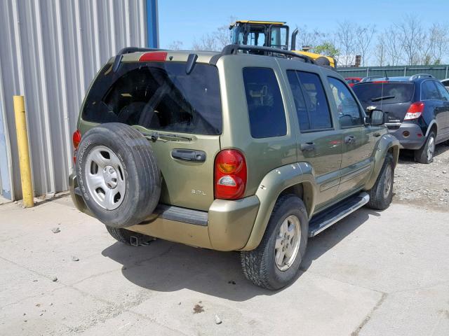 1J4GK38K62W333295 - 2002 JEEP LIBERTY RE GREEN photo 4