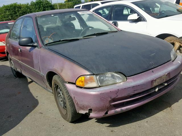 1HGEG8543RL014516 - 1994 HONDA CIVIC DX PURPLE photo 1