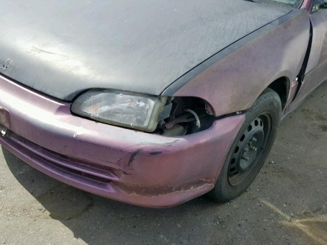 1HGEG8543RL014516 - 1994 HONDA CIVIC DX PURPLE photo 10