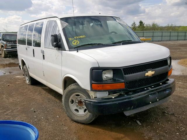 1GNZGXFA1D1156485 - 2013 CHEVROLET EXPRESS G3 WHITE photo 1