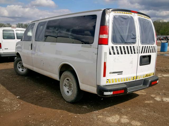 1GNZGXFA1D1156485 - 2013 CHEVROLET EXPRESS G3 WHITE photo 3