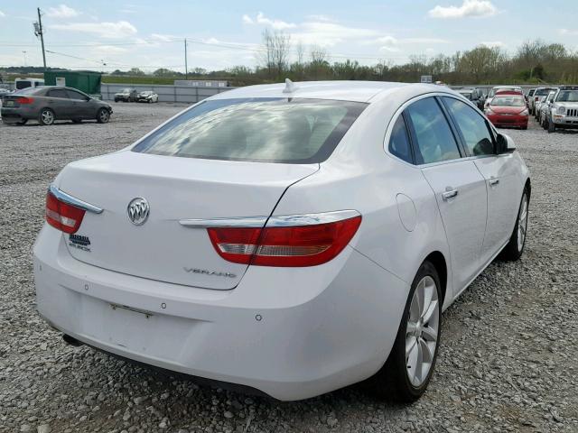 1G4PS5SK3E4141256 - 2014 BUICK VERANO WHITE photo 4