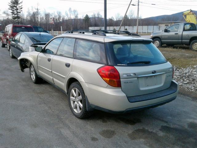 4S4BP61C576311927 - 2007 SUBARU LEGACY OUT GOLD photo 3