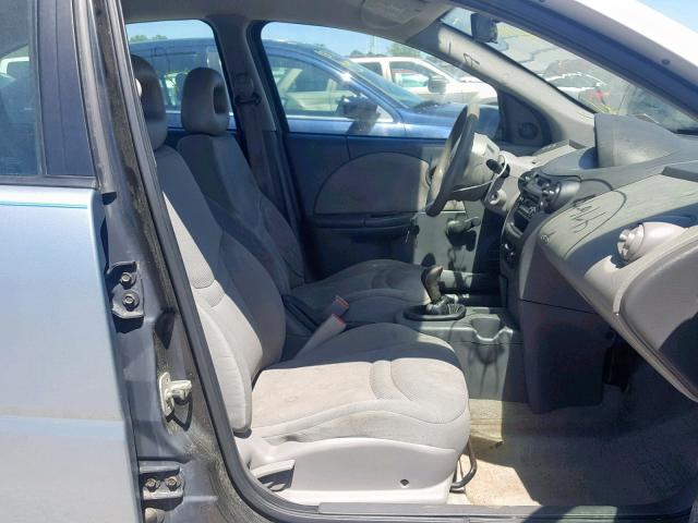 1G8AZ52F13Z100577 - 2003 SATURN ION LEVEL SILVER photo 5