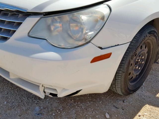 1C3LC46R68N264649 - 2008 CHRYSLER SEBRING LX WHITE photo 9