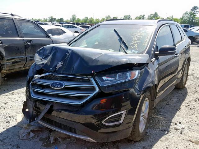 2FMPK3J9XHBB73716 - 2017 FORD EDGE SEL BLACK photo 2