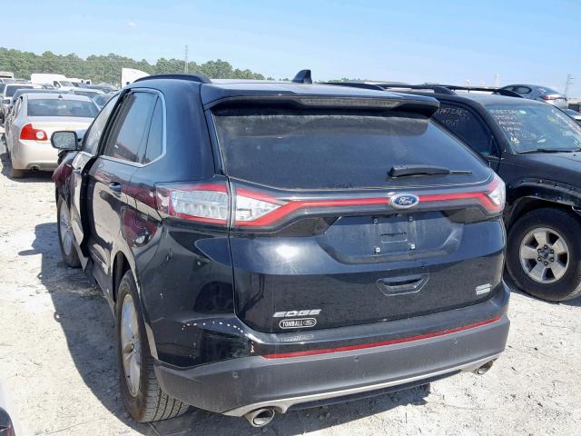 2FMPK3J9XHBB73716 - 2017 FORD EDGE SEL BLACK photo 3