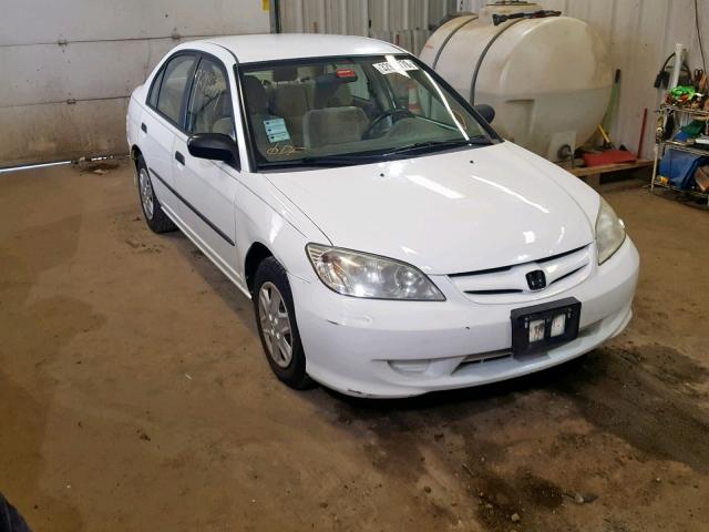 2HGES16385H563079 - 2005 HONDA CIVIC DX V WHITE photo 1