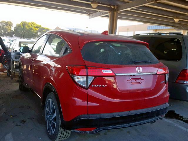 3CZRU5H19KG706589 - 2019 HONDA HR-V SPORT RED photo 3