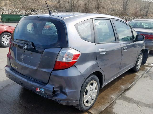 JHMGE8G32CC039091 - 2012 HONDA FIT GRAY photo 4