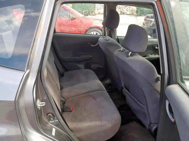 JHMGE8G32CC039091 - 2012 HONDA FIT GRAY photo 6