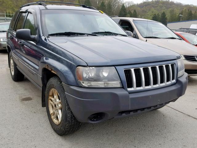 1J4GW48S64C330282 - 2004 JEEP GRAND CHER BLUE photo 1