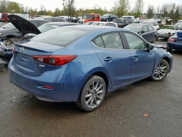 3MZBN1V37JM166207 - 2018 MAZDA 3 TOURING BLUE photo 4