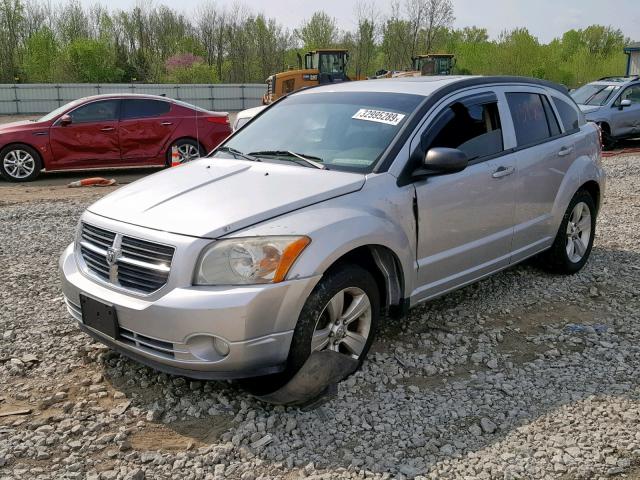 1B3CB3HA4AD616169 - 2010 DODGE CALIBER MA SILVER photo 2