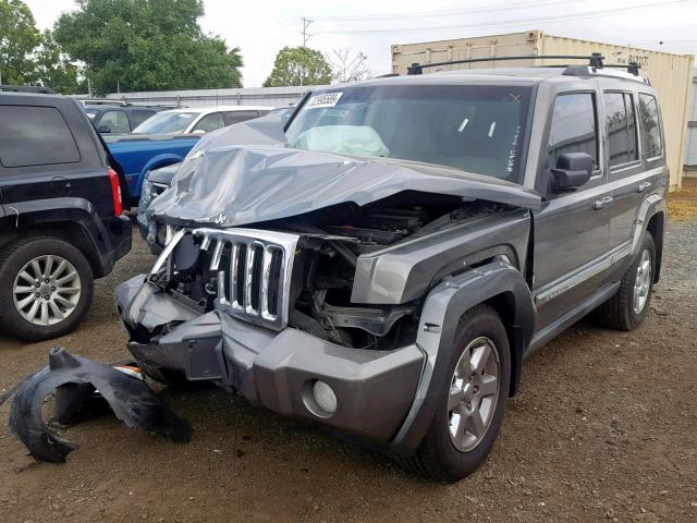 1J8HH58N78C156001 - 2008 JEEP COMMANDER GRAY photo 2