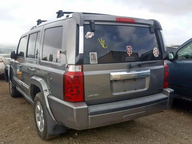 1J8HH58N78C156001 - 2008 JEEP COMMANDER GRAY photo 3