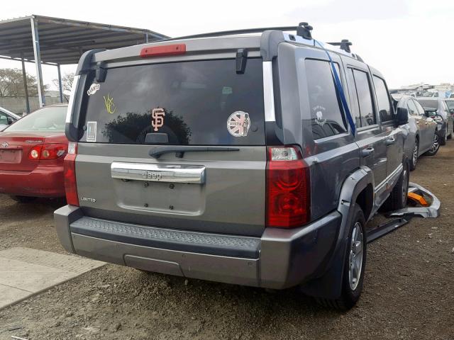 1J8HH58N78C156001 - 2008 JEEP COMMANDER GRAY photo 4