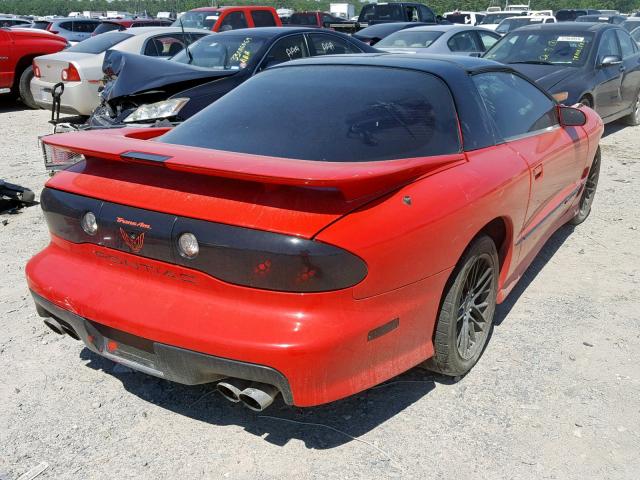 2G2FV22G812129254 - 2001 PONTIAC FIREBIRD F RED photo 4