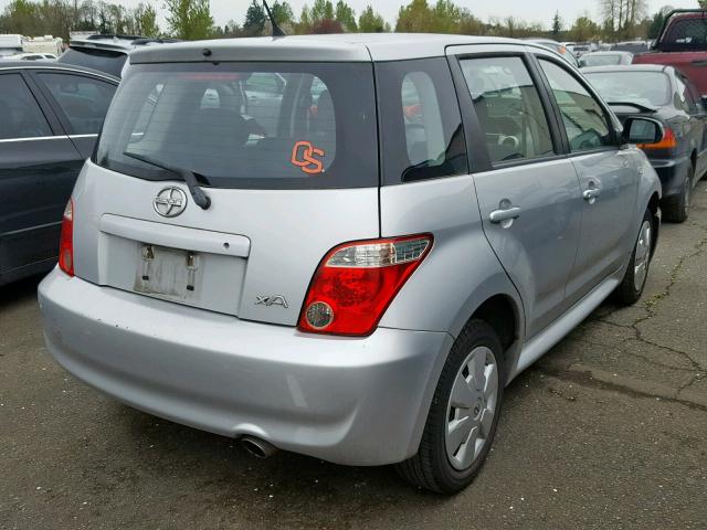 JTKKT604760172209 - 2006 TOYOTA SCION XA SILVER photo 4