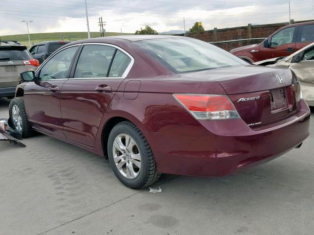 1HGCP26498A067640 - 2008 HONDA ACCORD LXP MAROON photo 3