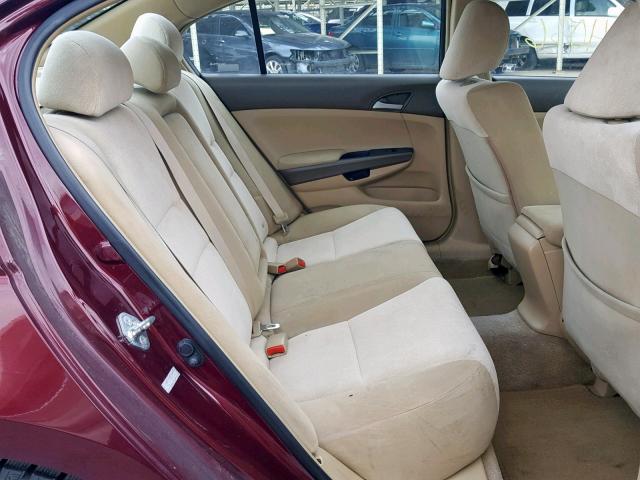 1HGCP26498A067640 - 2008 HONDA ACCORD LXP MAROON photo 6