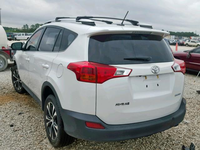 2T3YFREV9FW220154 - 2015 TOYOTA RAV4 LIMIT WHITE photo 3