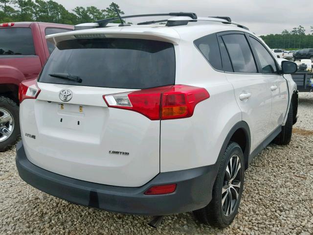 2T3YFREV9FW220154 - 2015 TOYOTA RAV4 LIMIT WHITE photo 4