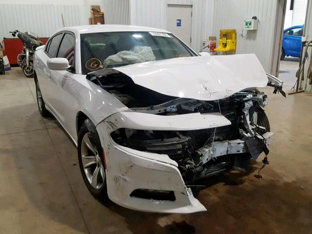 2C3CDXHG1JH125702 - 2018 DODGE CHARGER SX WHITE photo 1