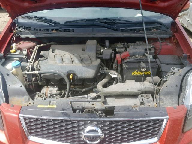 3N1AB6AP0BL654857 - 2011 NISSAN SENTRA 2.0 RED photo 7