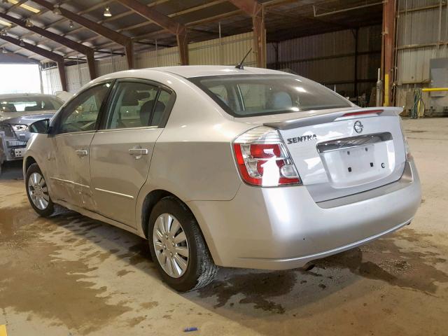 3N1AB6AP4BL620145 - 2011 NISSAN SENTRA 2.0 SILVER photo 3